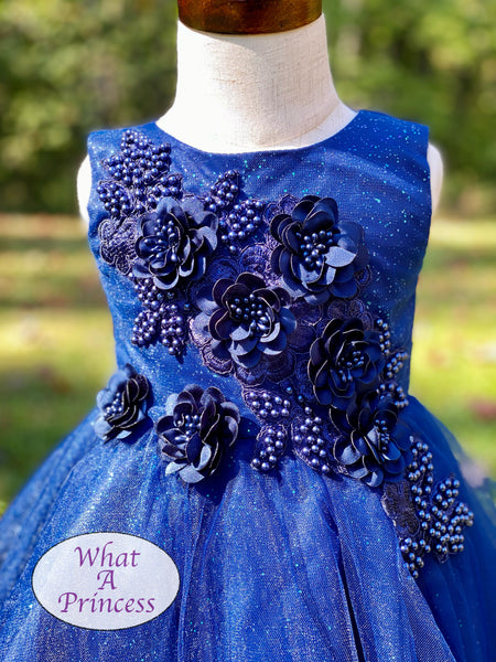 Luna Dress. Blue