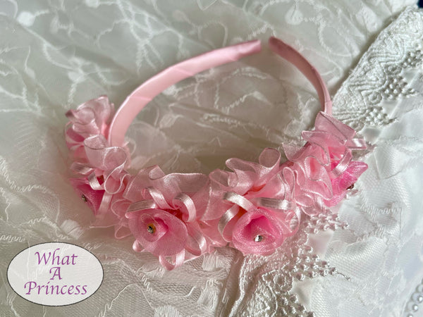 Hairband. Pink/Lily