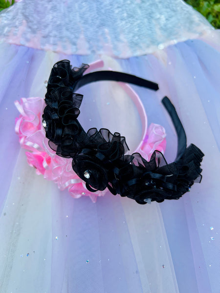 Hairband. Black/Lily