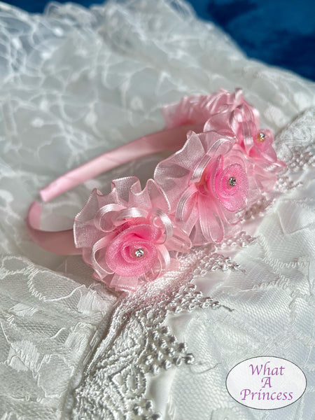 Hairband. Pink/Lily