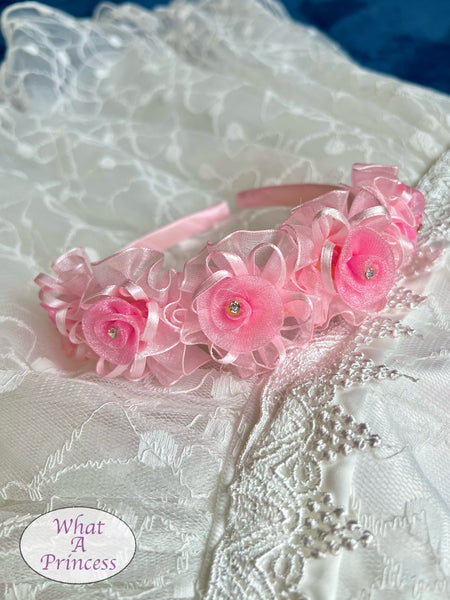 Hairband. Pink/Lily