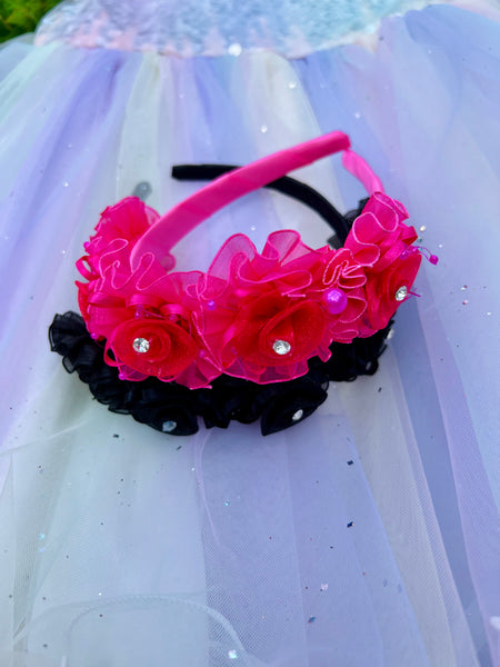 Hairband. Hot Pink/Lily