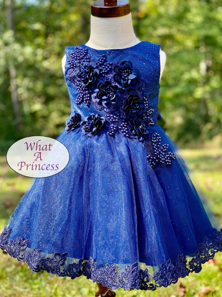 Luna Dress. Blue